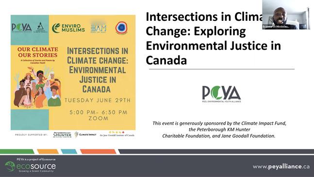 Presentation on intersectionality and environmental justice in Canada.