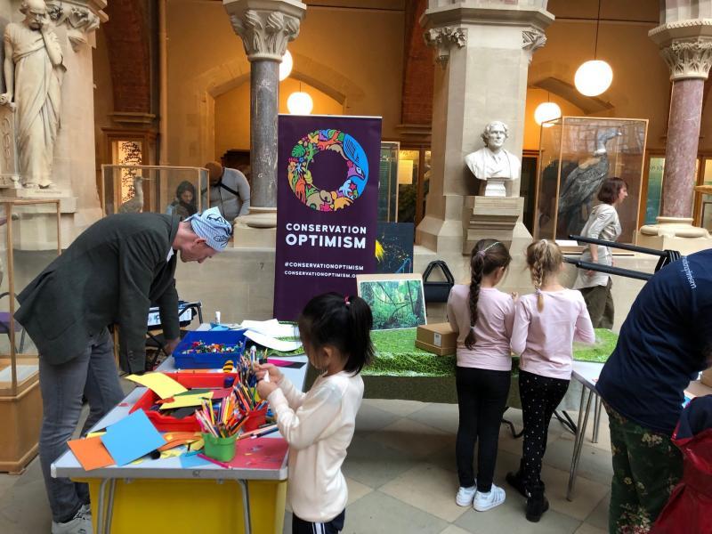  Running a stop-motion animation activity at the Oxford Museum of Natural History.