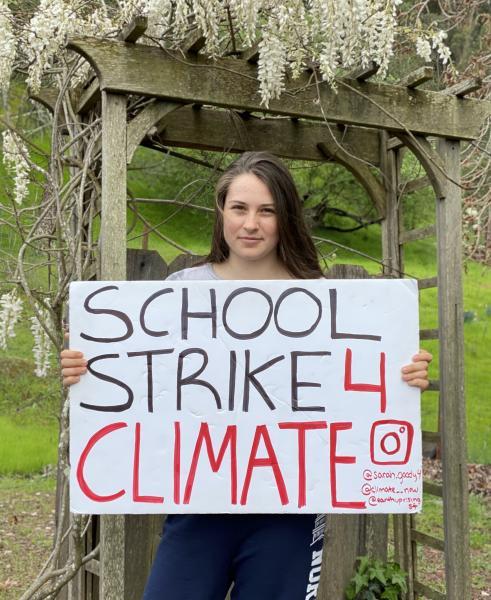 Sarah participates in her 50th week of climate striking with the Fridays for Future Movement.