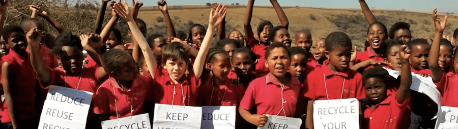 Children engage in a group activity.