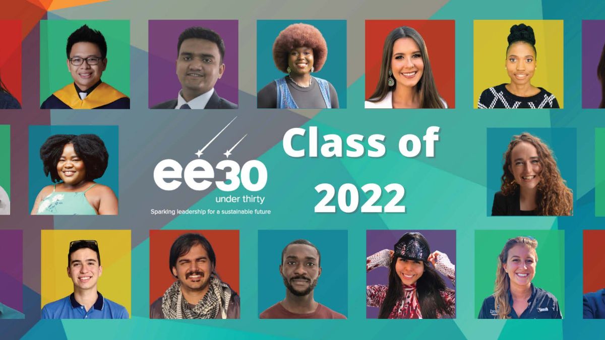 Class photo of 2022 EE 30 Under 30 cohort