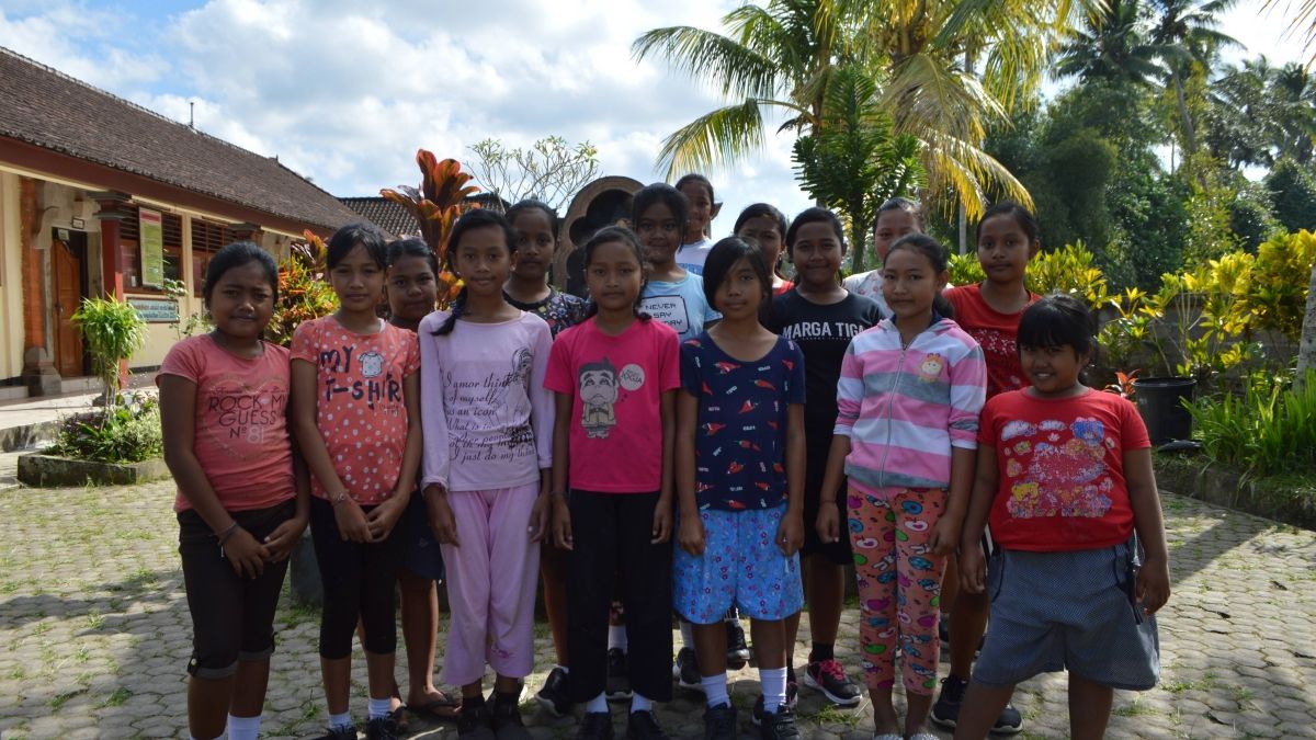 Group of students in Bali