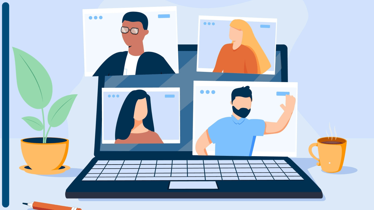 virtual meeting graphic