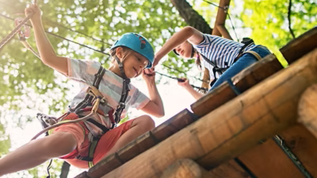 Kids playing outdoors
