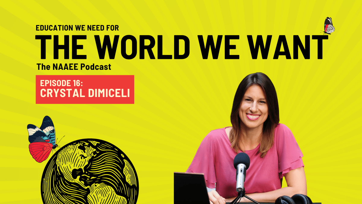 Promo showing podcast guest Crystal DiMiceli