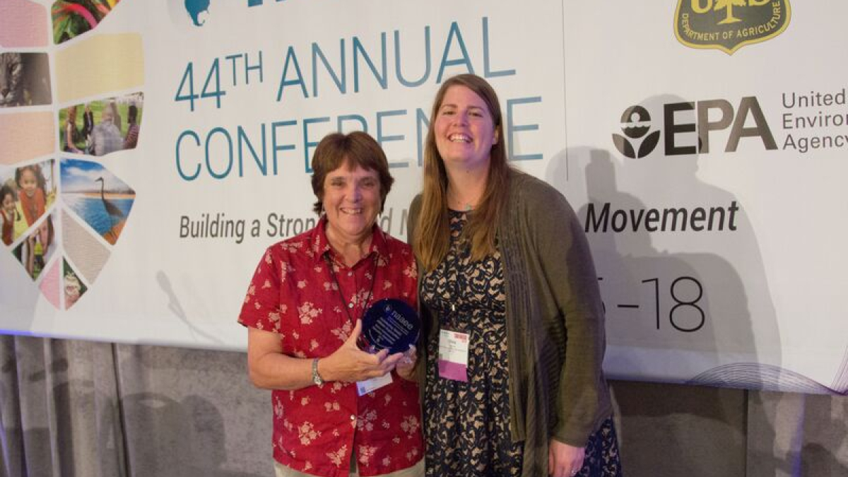 The Maine Environmental Education Association (MEEA) Receives NAAEE's Award for Outstanding Affiliate Organization at NAAEE's 2015 Annual Conference in San Diego, CA.