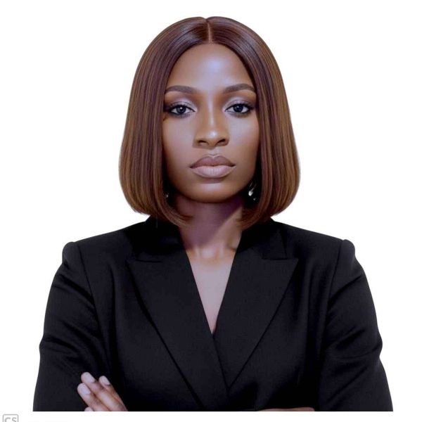 EE 30 Under 30 Awardee Kungang Nora wearing a black suit top against a white background