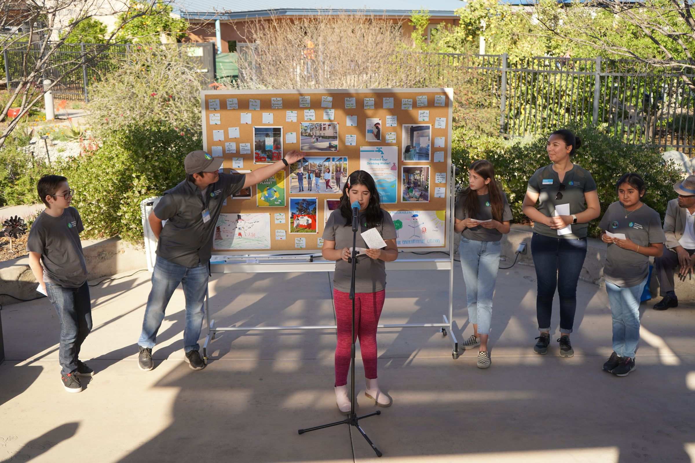  A Groundwater Guardian cohort member presents at Chino Basin Water Conservation District's Open House & Student Showcase.