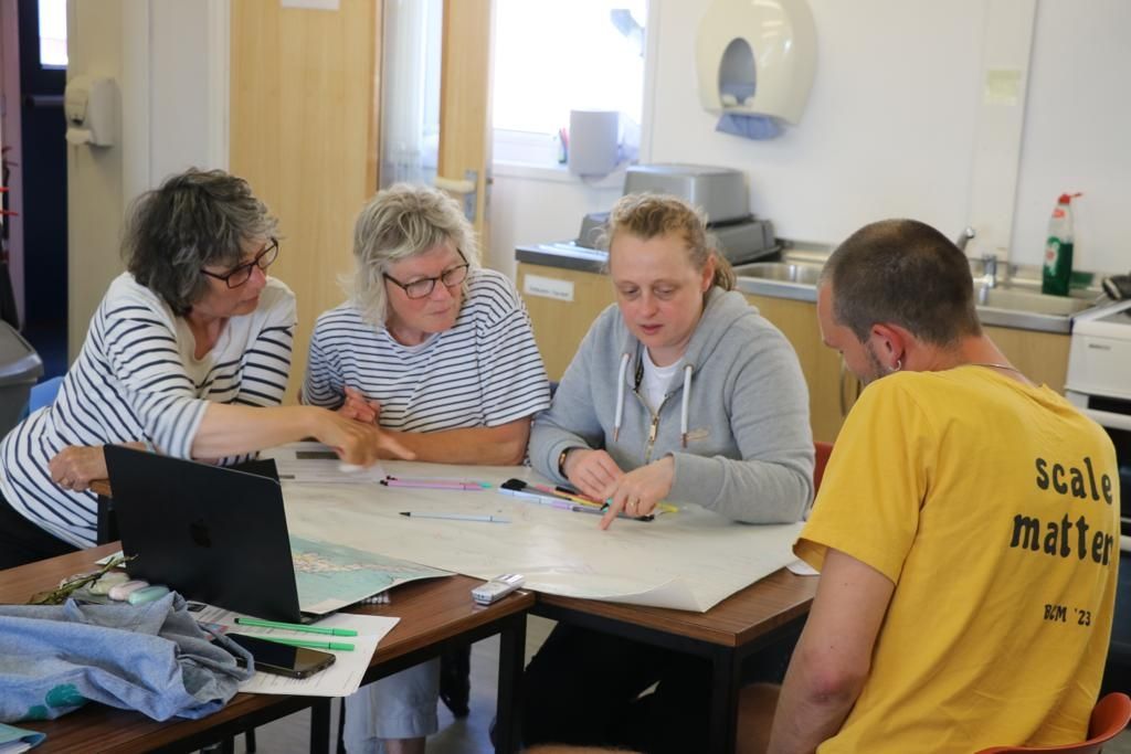 EE 30 Under 30 Awardee Joe leads aparticipatory mapping workshop in Sanday, Orkney, Scotland.