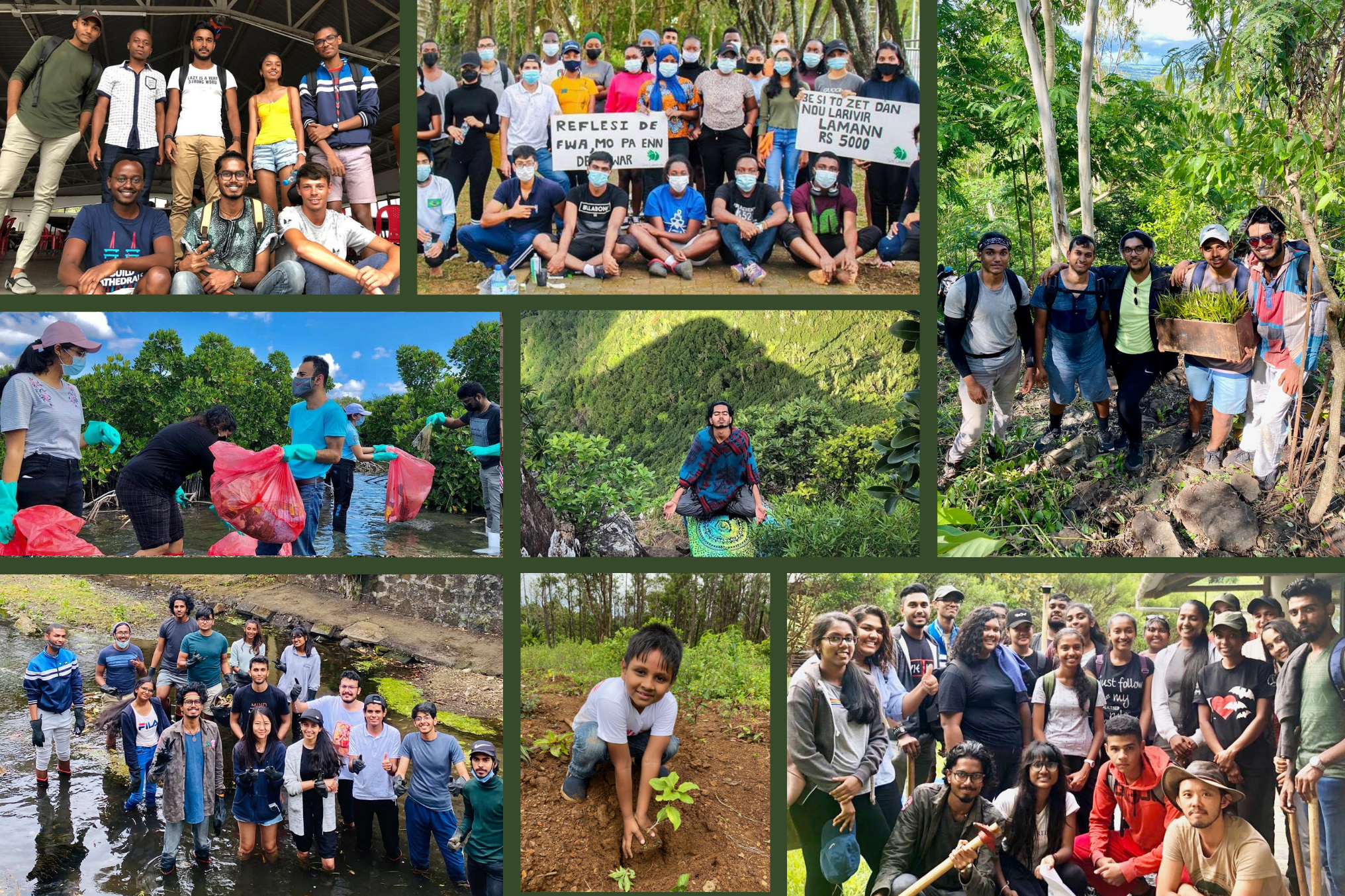 Sov Lanatir doing nation-wide clean-up sensitisations and endemic forest restoration with various eco-sensible partners. 