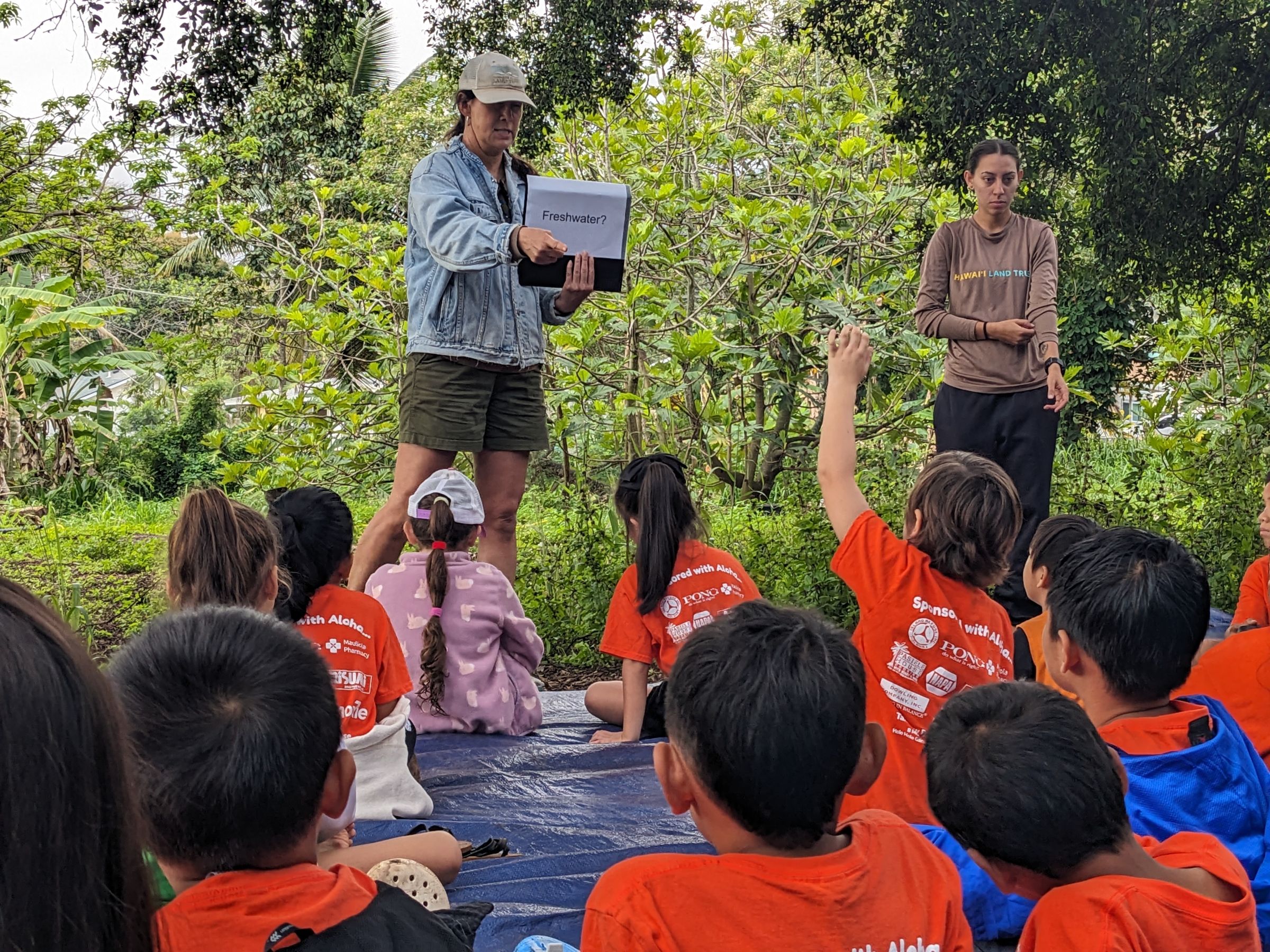 Denby teaching students