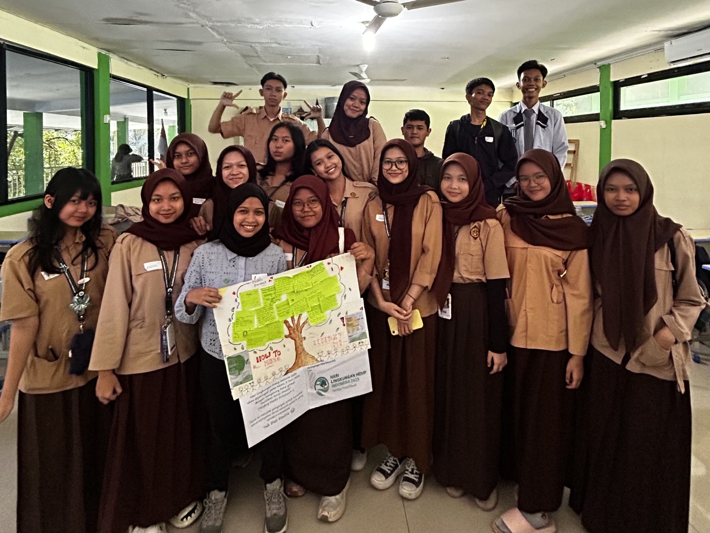 A group of young people pose for a photo