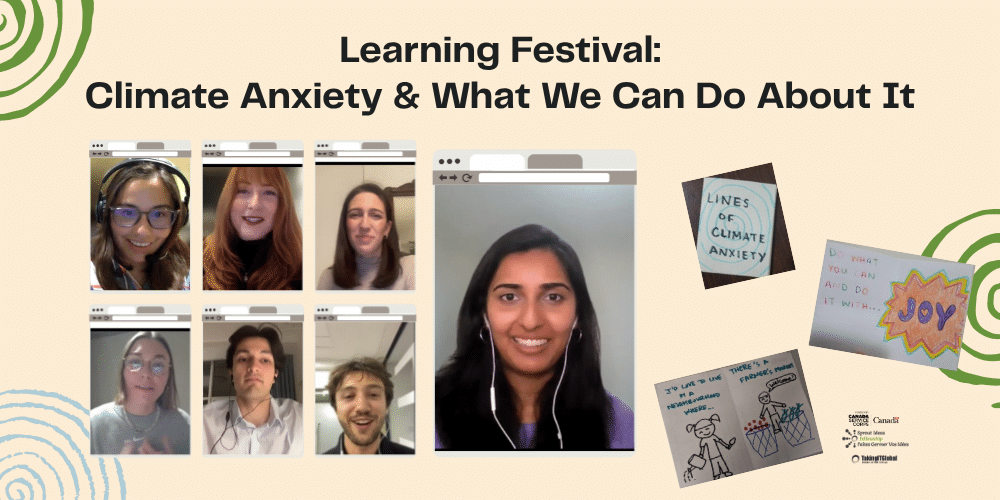 Several photos of speakers from a virtual learning festival 