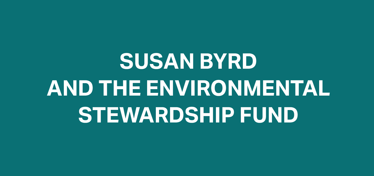 Susan Byrd and the Environmental Stewardship Fund logo