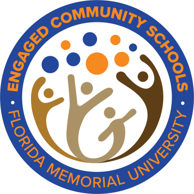 Logo for Florida Memorial University, Engaged Community Schools
