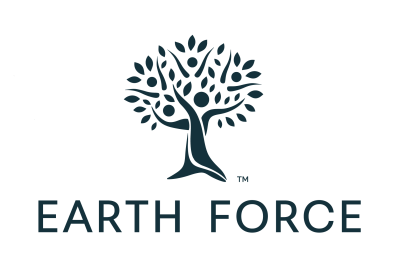 "Earth Force" with tree illustration